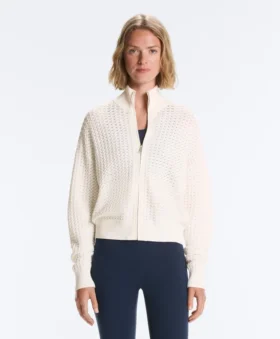 Chaqueta de punto calado