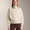 Chaqueta de punto con cremallera en contraste Chaqueta de punto con cremallera en contraste
