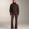 Chaqueta de punto con cuello acanalado Chaqueta de punto con cuello acanalado