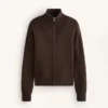 Chaqueta de punto con cuello acanalado Chaqueta de punto con cuello acanalado