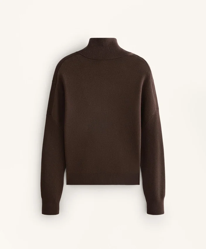 Chaqueta de punto con cuello acanalado Chaqueta de punto con cuello acanalado