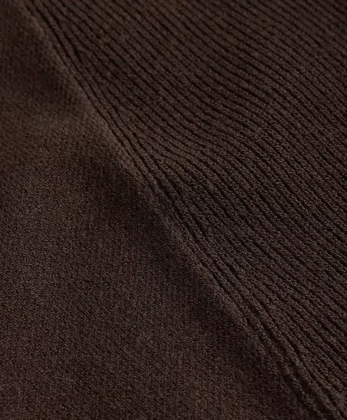 Chaqueta de punto con cuello acanalado Chaqueta de punto con cuello acanalado
