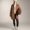 Chaqueta de punto con cuello alto