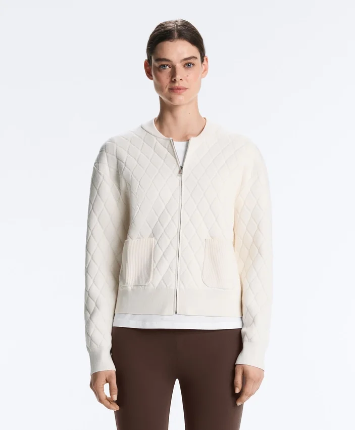 Chaqueta de punto con diseño Argyle Chaqueta de punto con diseño Argyle