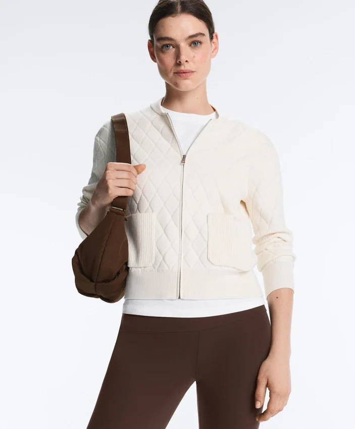 Chaqueta de punto con diseño Argyle Chaqueta de punto con diseño Argyle