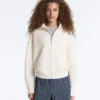 Chaqueta de punto de cuello alto Chaqueta de punto de cuello alto