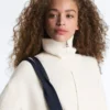 Chaqueta de punto de cuello alto Chaqueta de punto de cuello alto