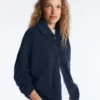 Chaqueta de punto de cuello alto