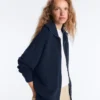 Chaqueta de punto de cuello alto