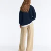 Chaqueta de punto de cuello alto
