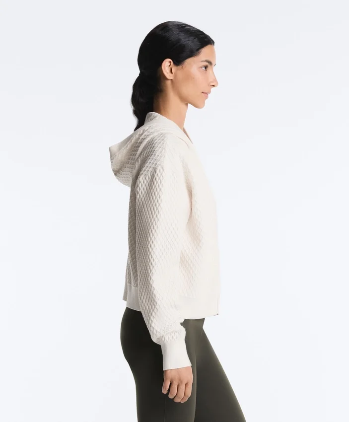 Chaqueta de punto estructurada con capucha Chaqueta de punto estructurada con capucha