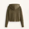 Chaqueta de punto estructurada con capucha