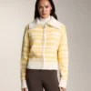 Chaqueta de punto jacquard a rayas Chaqueta de punto jacquard a rayas