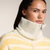 Chaqueta de punto jacquard a rayas Chaqueta de punto jacquard a rayas