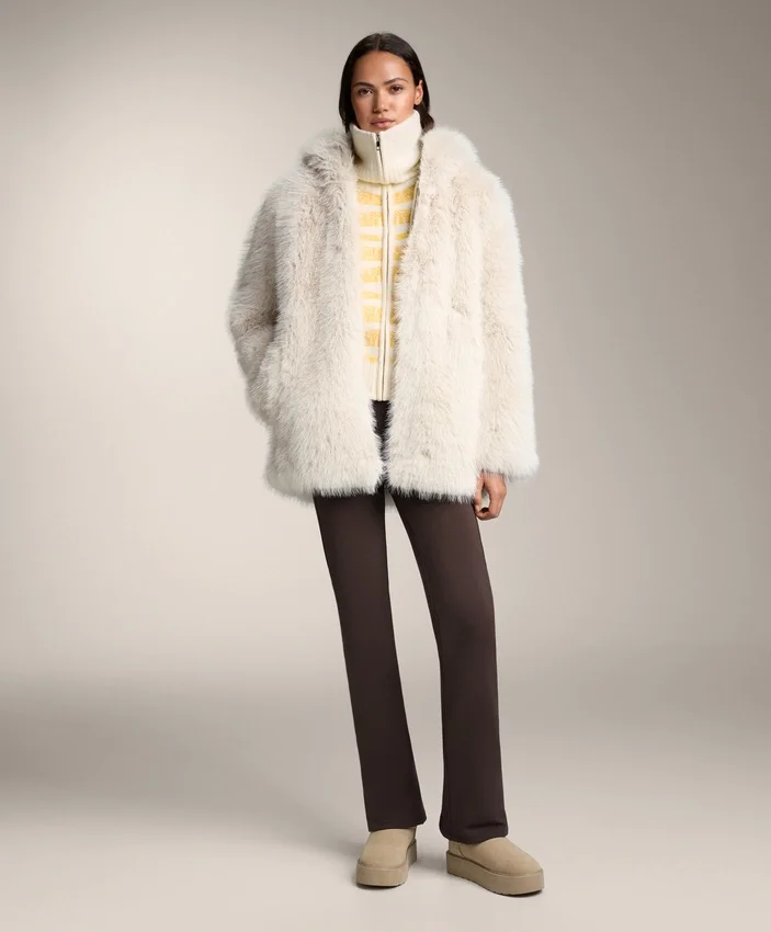 Chaqueta de punto jacquard a rayas Chaqueta de punto jacquard a rayas
