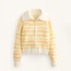 Chaqueta de punto jacquard a rayas Chaqueta de punto jacquard a rayas
