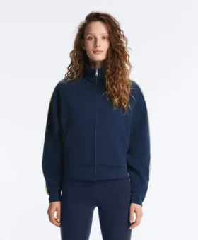 Chaqueta de sarga con rayas laterales