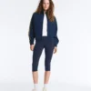 Chaqueta de sarga con rayas laterales