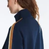 Chaqueta de sarga con rayas laterales