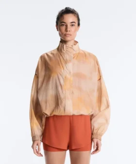 Chaqueta deportiva con estampado tie-dye