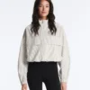 Chaqueta elástica a rayas