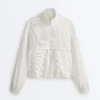 Chaqueta elástica a rayas