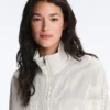 Chaqueta elástica a rayas