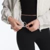 Chaqueta elástica a rayas