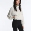 Chaqueta elástica a rayas