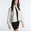Chaqueta elástica a rayas