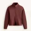 Chaqueta entallada en la cintura con modal cepillado Chaqueta entallada en la cintura con modal cepillado