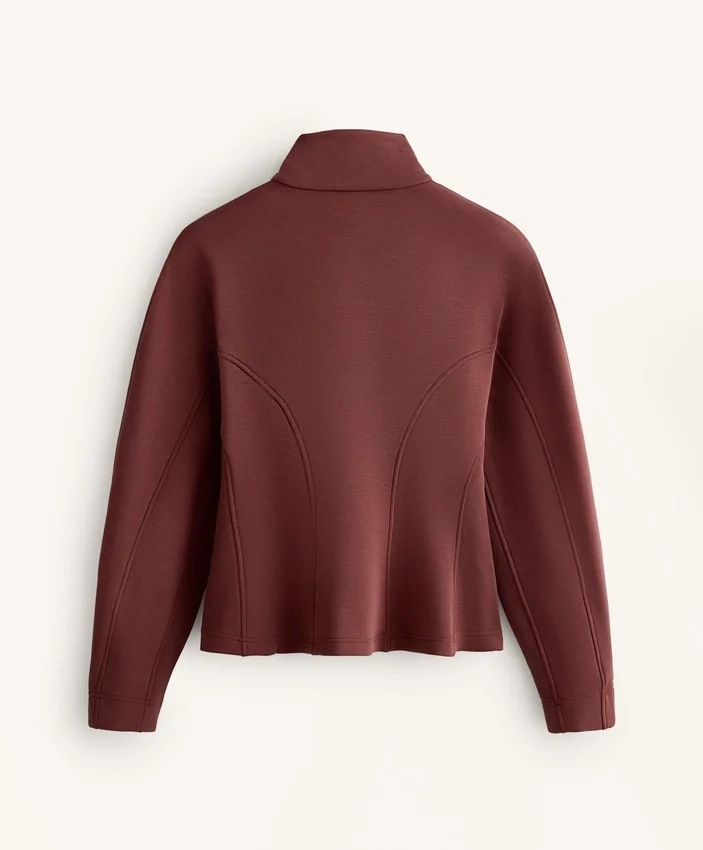 Chaqueta entallada en la cintura con modal cepillado Chaqueta entallada en la cintura con modal cepillado