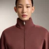 Chaqueta entallada en la cintura con modal cepillado Chaqueta entallada en la cintura con modal cepillado