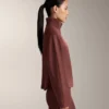 Chaqueta entallada en la cintura con modal cepillado Chaqueta entallada en la cintura con modal cepillado
