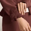 Chaqueta entallada en la cintura con modal cepillado Chaqueta entallada en la cintura con modal cepillado