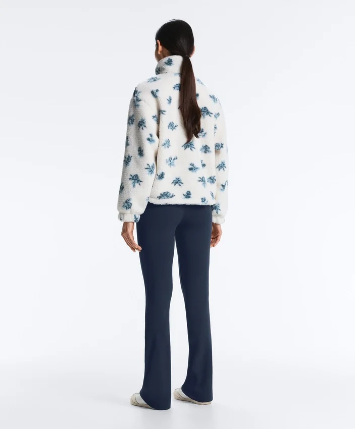 Chaqueta floral de imitación de chaqueta de piel de oveja Chaqueta floral de imitación de chaqueta de piel de oveja