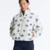 Chaqueta floral de imitación de chaqueta de piel de oveja Chaqueta floral de imitación de chaqueta de piel de oveja