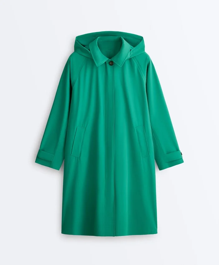 Chaqueta impermeable extra ligera de largo medio 10K Chaqueta impermeable extra ligera de largo medio 10K