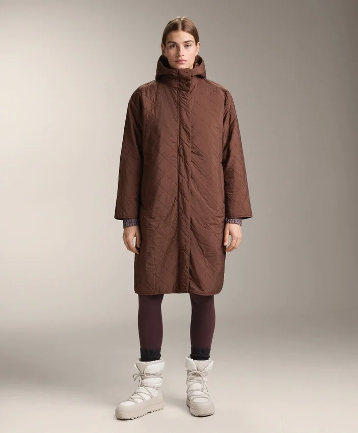 Chaqueta larga acolchada con Fellex® Aerogel repelente al agua Chaqueta larga acolchada con Fellex® Aerogel repelente al agua