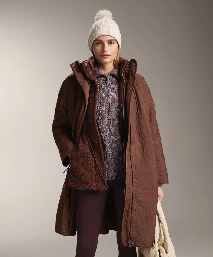 Chaqueta larga acolchada con Fellex® Aerogel repelente al agua Chaqueta larga acolchada con Fellex® Aerogel repelente al agua