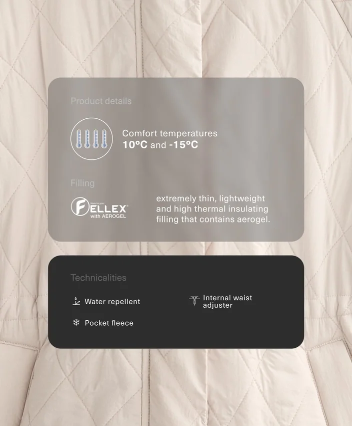 Chaqueta larga acolchada Fellex® Aerogel Chaqueta larga acolchada Fellex® Aerogel