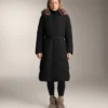 Chaqueta larga acolchada repelente al agua Primaloft®