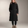 Chaqueta larga acolchada repelente al agua Primaloft®