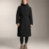 Chaqueta larga acolchada repelente al agua Primaloft®