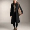 Chaqueta larga acolchada repelente al agua Primaloft®