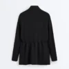 Chaqueta larga con bolsillos de modal y Soft Touch Chaqueta larga con bolsillos de modal y Soft Touch