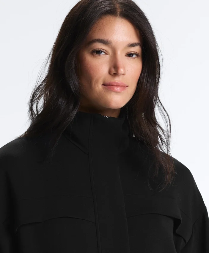 Chaqueta larga con bolsillos de modal y Soft Touch Chaqueta larga con bolsillos de modal y Soft Touch