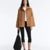 Chaqueta larga con efecto neopreno Chaqueta larga con efecto neopreno
