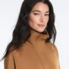 Chaqueta larga con efecto neopreno Chaqueta larga con efecto neopreno