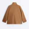 Chaqueta larga con efecto neopreno Chaqueta larga con efecto neopreno